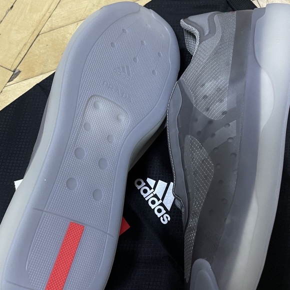 NWT A+P Luna Rossa 21 Adidas x Prada Sneakers in Gunmetal Grey, Size US 5 - Picture 10 of 14
